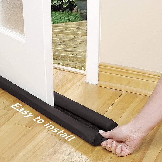 Door Draft Guard – Noise & Draft Blocker (Brown, 2-Pack)
